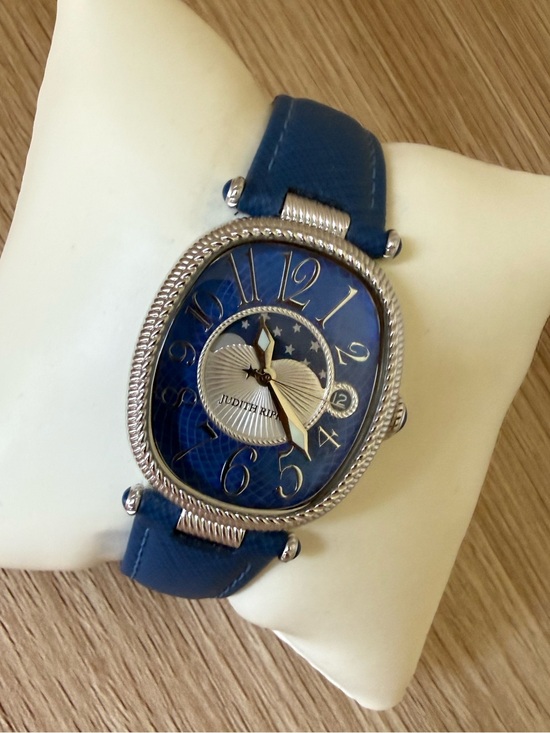 Judith Ripka Accessories - Judith Ripka Blue Oval Moonphase Watch